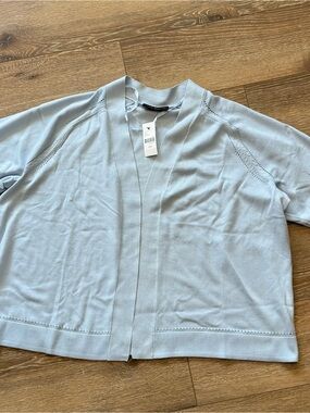 Lane Bryant Pale Blue V-Neck Cardigan Size: 18/20